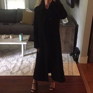 Black wool coat